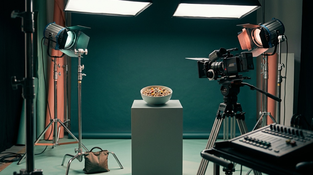 A better-for-you brand captured in a bright product-film studio